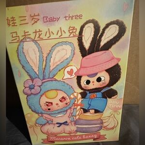 UNOPENED BABY THREE MACARON CUTE BUNNY BLIND BOX